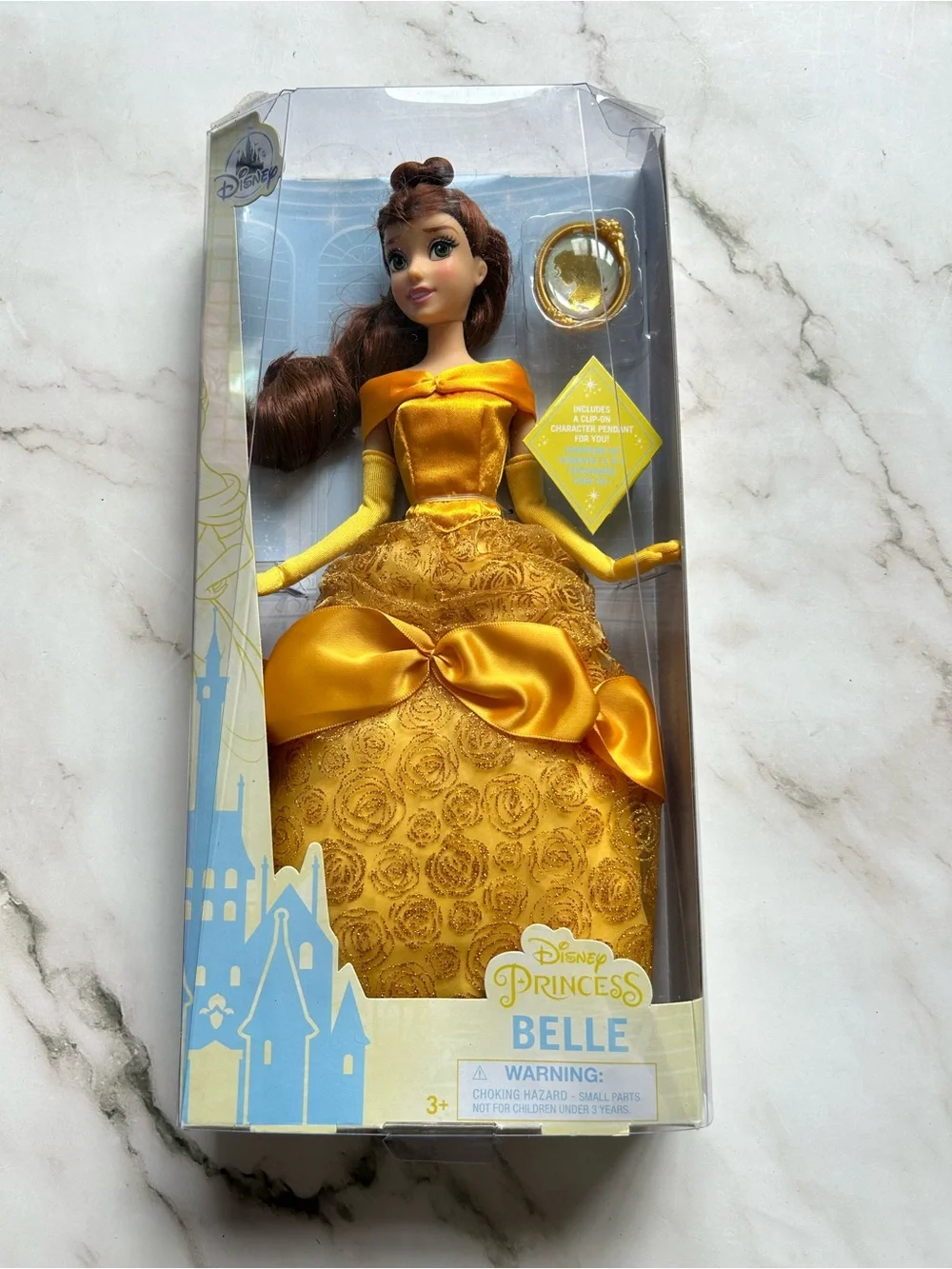 2020 Disney Princess Classic Beauty And The Beast Belle Doll With Pendant